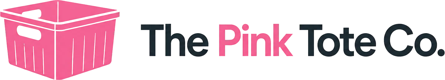 The Pink Tote Co. horizontal logo on light background